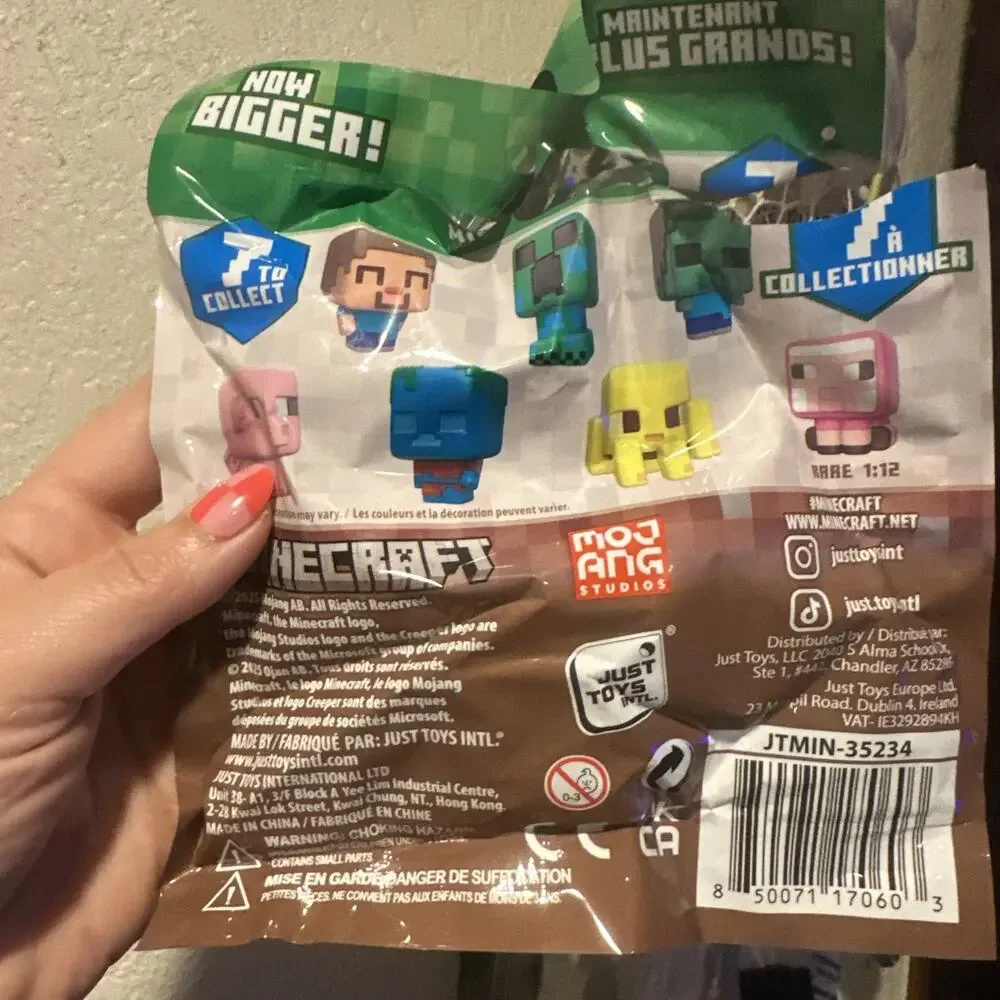 MINECRAFT SQUISHME Series 6 Figure Blind Bag 2025 3.5